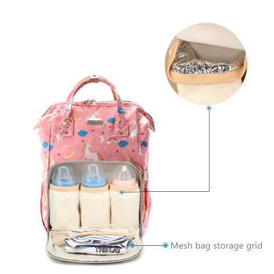 China Multifunctional Purpose Mother Child Carrier Portable Outdoor Backpack, Portable Mommy Nappy Diaper Bag for sale