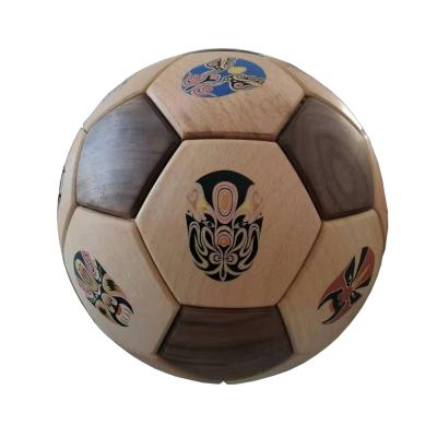 China Handmade Wooden MAZEL Soccer Ball For Boys And Girls Forming Handmade Soccer Ball Model Great Brain Game Present For Kids Use for sale