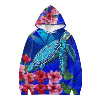 China Wholesale Sea Blue QUICK DRY Clothing Plus Size Africa Top Floral Print Sweater Men Long Sleeve Sweatshirt For Men Custom Blank Hoodie for sale