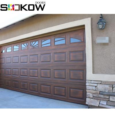 China New Modern Interior Sectional Garage Door Panels Seal Curved Track for sale