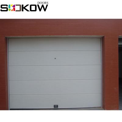 China 40mm Thickness Automatic Sandwich Panel Polyurethane Foam Roll Cheap Automatic Sectional Garage Door for sale