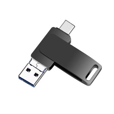 China Type-c/for iphone/usb customize logo lightning to drive high speed usb memory stick usb memory stick suitable for iphone/type-c/at computer 3 in 1 u disk for sale