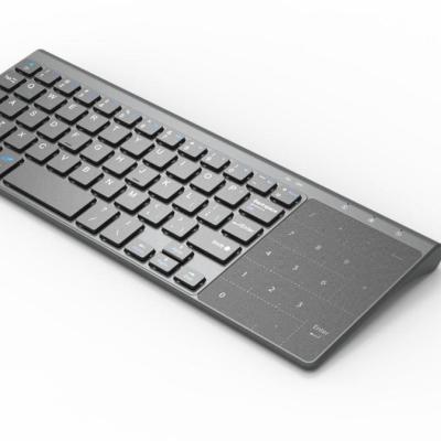 China Hot 2.4G Wireless Mini Wireless Keyboard with Touchpad and Numpad for sale