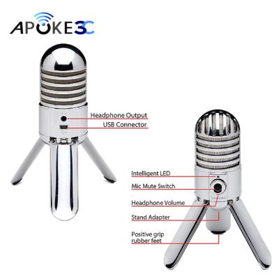 China USB Microphone SAMSON Meteor Mic USB Studio Condenser Microphone Resolution 44.1/48kHz 16 Bit Studio MIC for sale