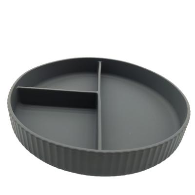 China New Modern Hot Selling Color Silicone Washable Portable Silicone Dinner Dish Dish for sale