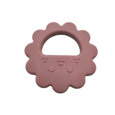 China Food Grade Eco Friendly Hot Selling High Quality Flower Shaped Silicone Baby Teether Pacifiers for sale