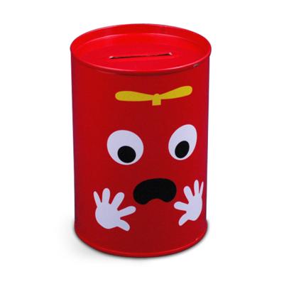 China Recyclable OEM Customized Can Tin Coin Bank Metal Tin Money Box for sale