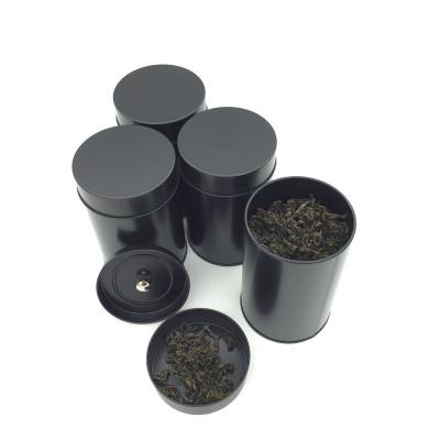 China Gift & Wholesale Large Volume Craft Capacity Coffee Bean Tea Packaging Jar Container Round Metal Tin Box With Lid for sale