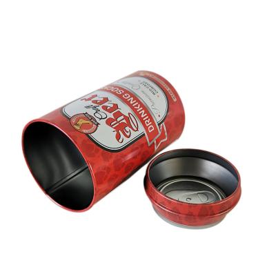 China Gift & 2023 Hot Sale Craft 2023 Tin Can Cover Tin Box Underwear Storage Metal Case Beer Packaging Tin Jar Shape Box for sale