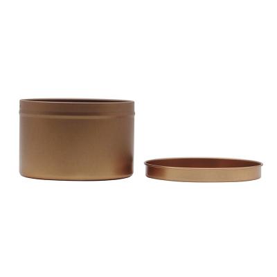 China Gift & Wholesale craft custmization rose gold tin cans with lid for candle making for gift tin box for sale