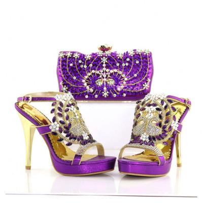 China Fabricante profesional Precio competitivo Nigeria Set de zapatos y bolsos en venta