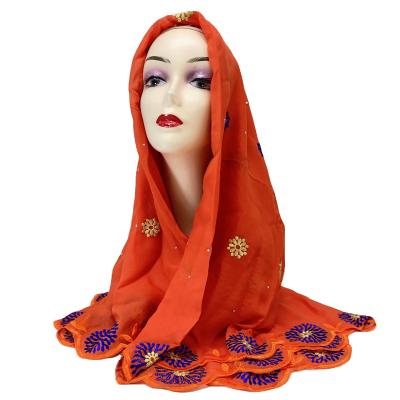 China New Wholesale price Chiffon Scarf headties Nigerian headties for african lady matching lace Gele headtie suitable wedding for sale