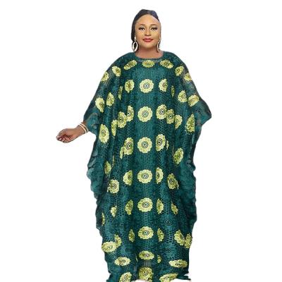 China 100% Polyester Sonstige Sonstige afrikanische Spitzen Stoff Voile Damen langes Kleid zu verkaufen