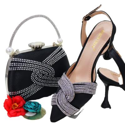 China Neue Ankunft italienische Schuhe und Tasche Set afrikanische Schuhe passende Tasche für die Hochzeit Braut Hochfels-Frauen Schuhe für die Party zu verkaufen