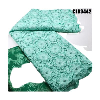 China Supoo  2023 top fashion chemical lace embroidery fabric Fabric for clothes cotton 100% Muslim traditions clothing for sale