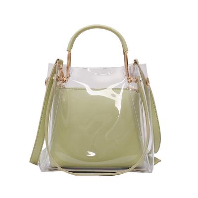 China Small Bag New All-match Shoulder Bag Daily Fashion Female Handbag Western Candy Color Summer Transparent Cross - Body Bag for sale