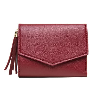 China 2021 Fashion Bags Purses Purses Personalized Solid Envelope Leather Wallet For Ladies Women for sale