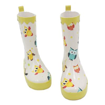 China Recyclable Waterproof Cowboy Rain Boots Boot Overshoes Kids Rubber Custom Printing for sale