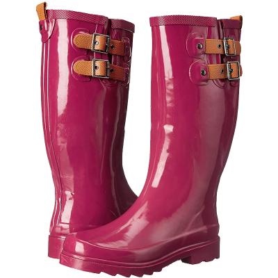 China Comfortable Color Changing Rubber Boots Ladies Waterproof Rubber Women Rain Boots Wholesale for sale