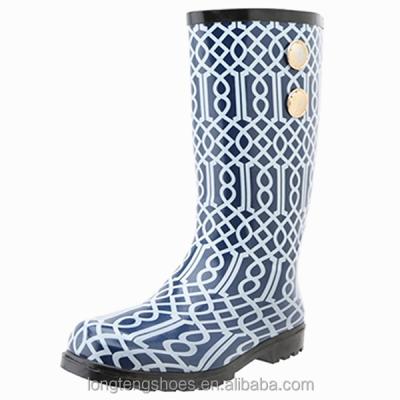 China 2016 customs fashion rubber PVC and wholesale safety rubber rain boots for sexy ladies for sale