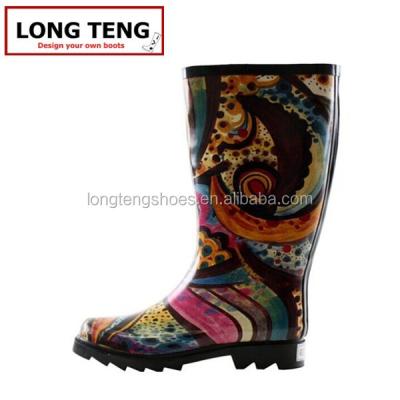 China High Heel Rain Boots Recyclable Hot Selling Waterproof Transparent Rubber Boots for sale