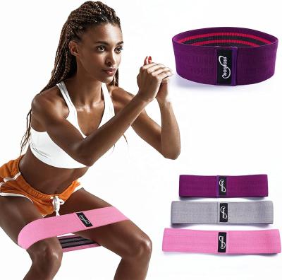 China Free Anti-Slip USA Shipping 3 Fabric Booty Bands For Women Glute Leg Bands To Work Out Butt Gym Resistance Bands for sale