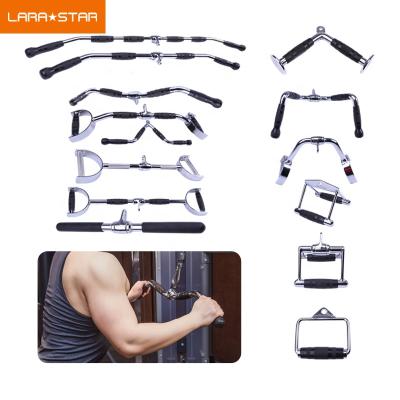 China Goods Wholesale Fitness Accessories Cambered Lat Pull Down Bar Gym Equipment Accessories Grip Bar for sale