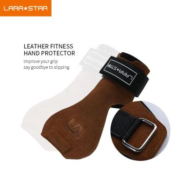 China Fitness Soft Gloves For Men And Women Weightlifting Hand Leather Grips Whip Palm Protection With Wrist Band for sale