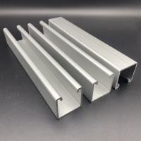 China Profile de aluminio C 41x41 con ranuras y canal de unistrut plano en venta