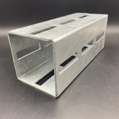 China Hot Dip Galvanized 80x80x3mm Square Channel for sale