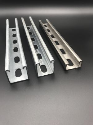 China Hot Dipped Galvanized Cold Formed 4121 4141 Unistrut Channel Rail zu verkaufen