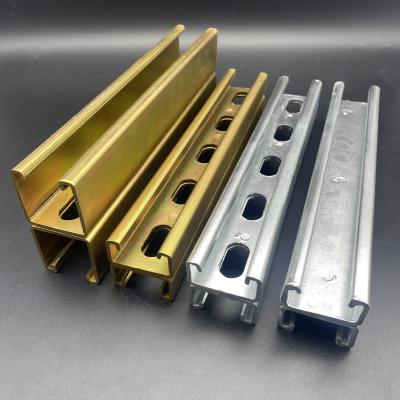 China Zinc Plated 41x82 Perforated Back to Back Strut Channel zu verkaufen