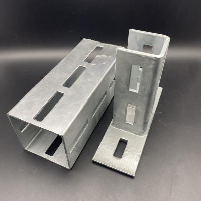 China Metal Galvanized Steel 65x15.5mm Slotted Square Channel for sale