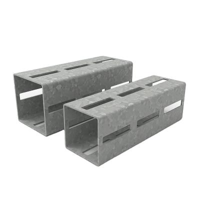 China Heavy Duty Profile Slotted Square Channel for sale