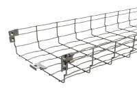 China Ss304 Draad Mesh Cable Tray 100mm Roestvrij staalmand Tray Powder Coating Te koop