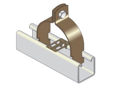 China Strut Mount Vibration Damping Routing Clamps For Pipe Lines for sale