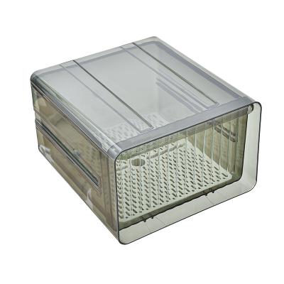 China Freshness Preservation Multifunctional Kitchen Transparent Drawer Food Storage Containers Refrigerator Egg Storage Box for sale