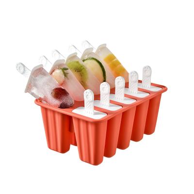 China Sustainable Best Selling High quality Food-grade Homemade Silicone Ice Cream freeze Mold Ice Molds for sale