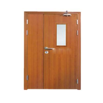 China 30 Minute Half Hour Solid Wood Interior Fire Door Swing for sale