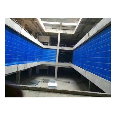 China Fire Proof Flame Retardant Inorganic Fabric Double Curtain Overhead Fire Shutter for sale