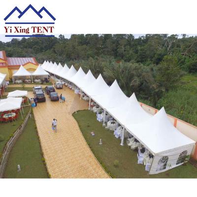 China Exhibiton Yixing advanced quality outdoor pagoda tent 6x6 event party tent wedding tent 20ft x 20ft (6m x 6m) for sale