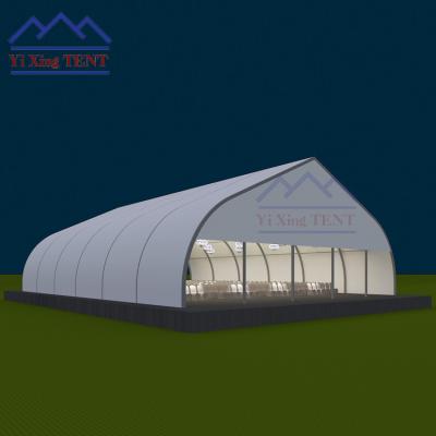 China 2022 Event TFS Curved Tent Structure For Event Church Party Exhibition Trade Show Warehouse Sports Field for sale