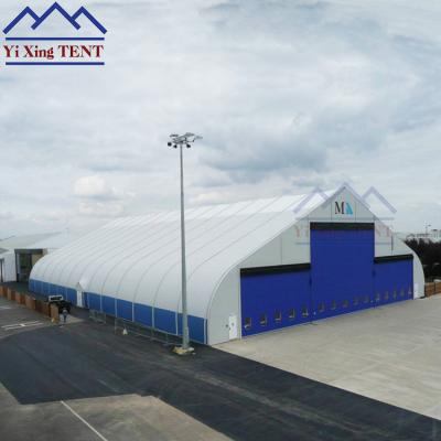 China Big event size curve roof marquee tent for mobile airplane hanger,curve roof planes hanger tent for sale for sale