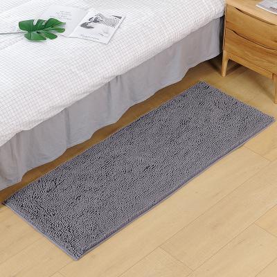 China Hot-selling 50*120cm Washable Anti-fatigue Fluffy Chenille 50*140cm Mat Floor Bedroom for sale