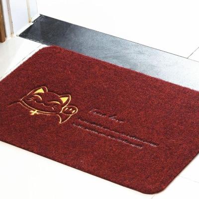 China Factory Direct Embroidered Area Rugs Living Room Indoor Waterproof Covers Washable And Door Cleaning Shoes Mat for sale