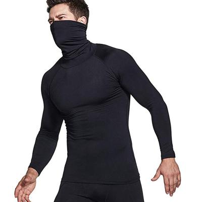 China Wintergear T-shirt Men Stylish Shirts Collar Recycling T-Shirts Anti-pilling Baselayer Compression Men's Mock Long Sleeve Thermal Shirt Tops for sale