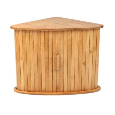 China Double Layer Sustainable Healthy Bamboo Wood Corner Loaf Barrel Eco - Friendly for sale