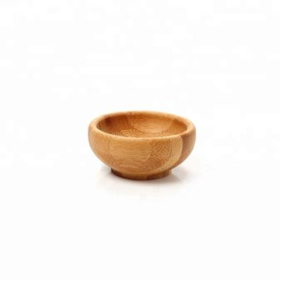 China Viable Bulk Bamboo Mini Ice Cream Dessert Bowl with Spoon for sale