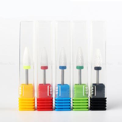 China Bview Ceramics Tools 4 Types Ceramic Nail Drill Bits Manicure For Nail Designer for sale