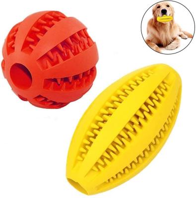 China Sustainable Puzzle Toys Bite Resistant Rugby Pet Non-Toxic for sale